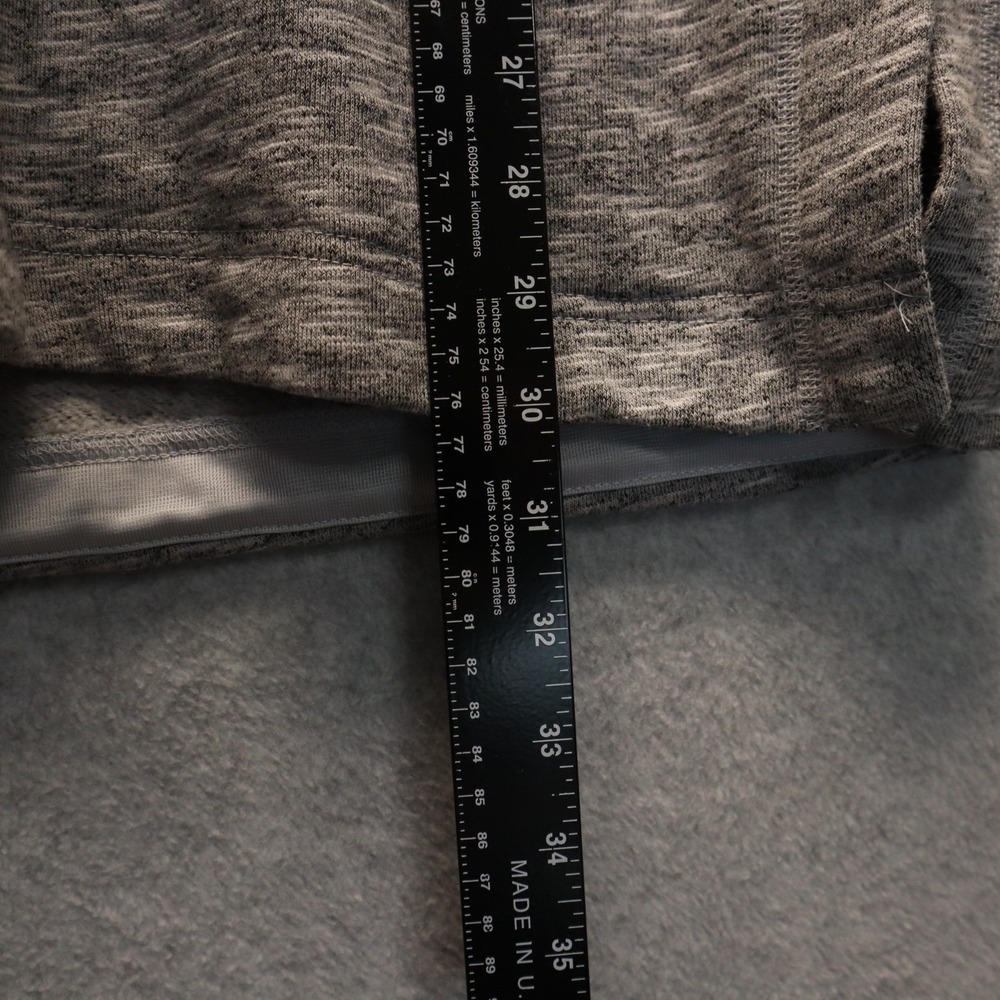 Adidas Hoodie Mens Large Activewear Pullover Knit Sweat Heather Gray Long Sleeve - Picture 5 of 7